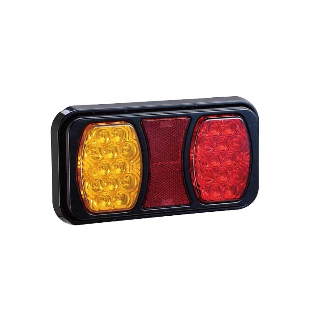 IP67 Waterproof ADR 10-30V Rectangle Truck Trailer Boat Tail Lamps LED DI Stop Tail Reverse Lighting